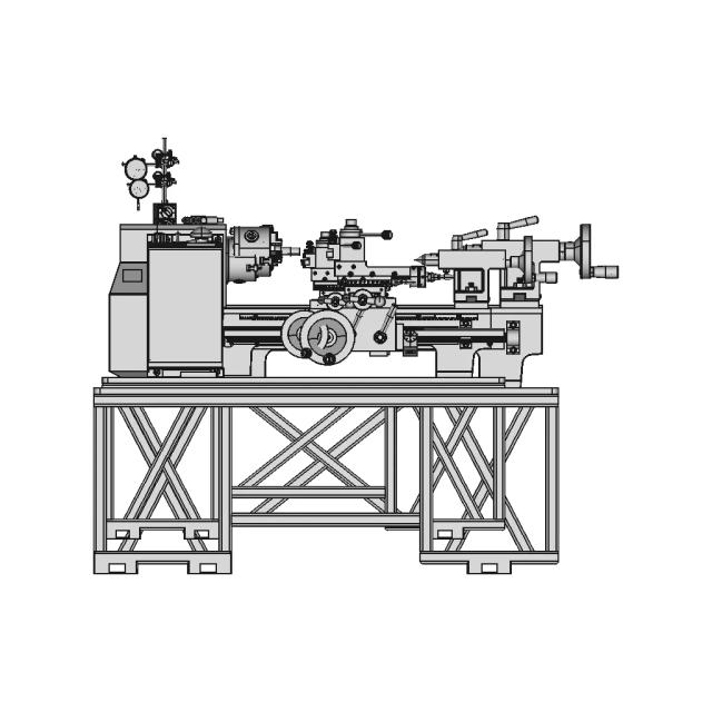 Lathe Machine Stand 1 | Industrial CAD Design