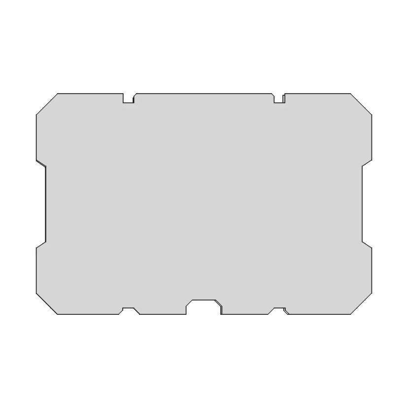 Insert Blank For Milwaukee Packout Medium Case 1 | Industrial CAD Design