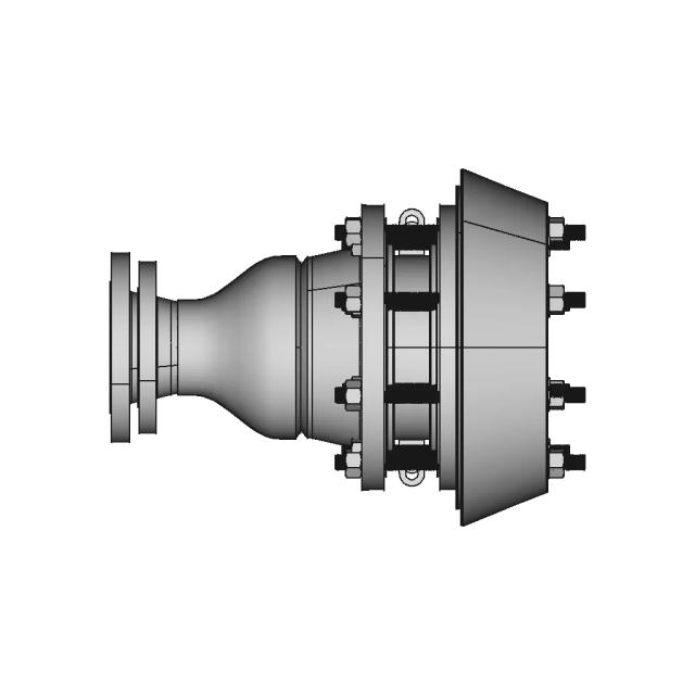 Flame Arrestor End Line Type Size 4 8 | CAD Model for Energy Systems