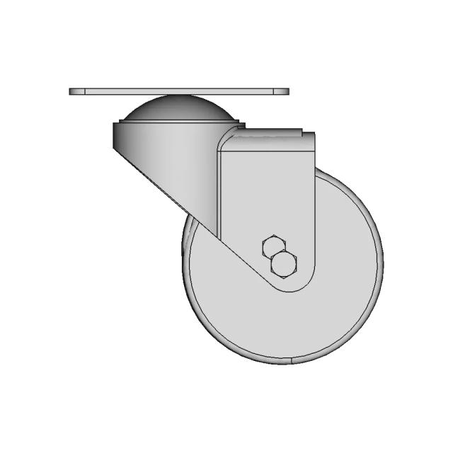 64 Dia Castor Wheel 1 | Industrial CAD Design