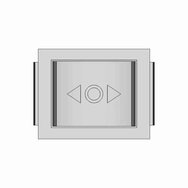 Rocker Switch C1570Almbb730W Panel Mount 1 | Industrial CAD Design