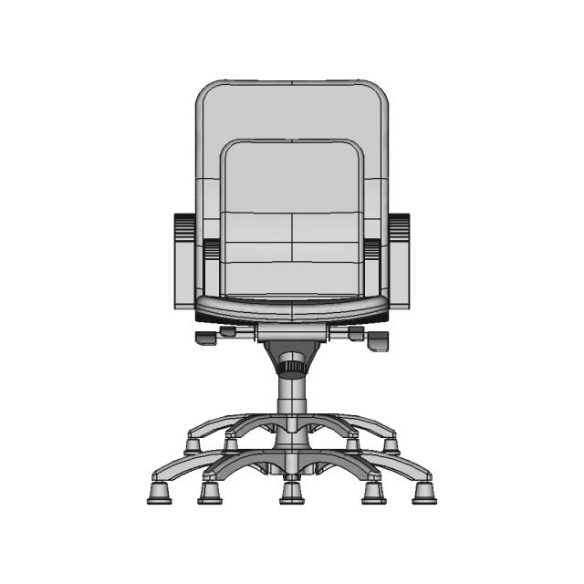 Feeling Office Armchair Glides Option 1 | Industrial CAD Design