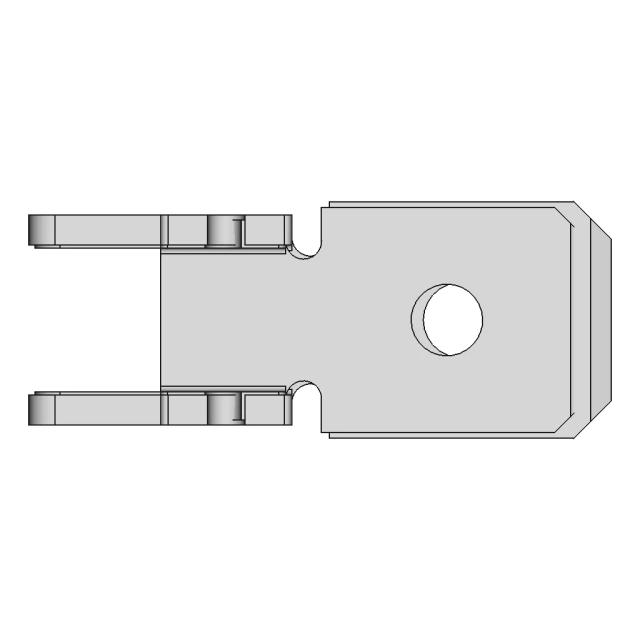 Ficha Pala 6 3X0 8Mm Macho Recto P | CAD Model for Energy Systems