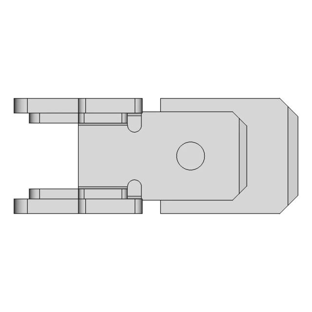 Ficha Pala 6 3X0 8Mm Macho Recto P | CAD Model for Energy Systems