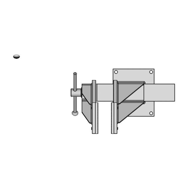 Generic Fabricated Right Hand 15Mm Offset Bench Vice | Industrial CAD Design