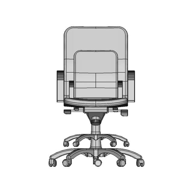 Feeling Office Armchair 1 | Industrial CAD Design