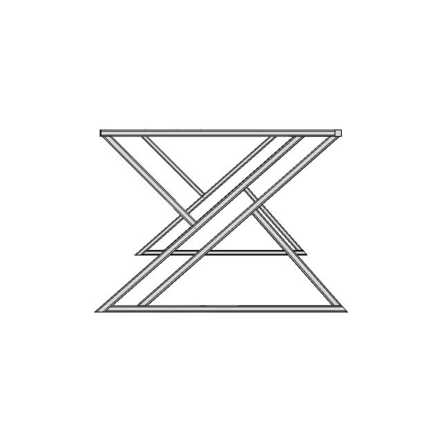 Modern Metal Table 1 | Industrial CAD Design