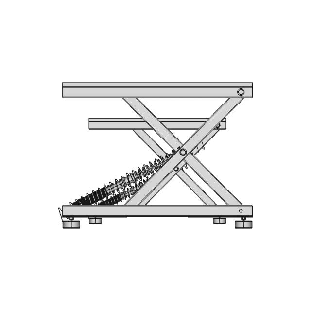 Mesa Pantografica Com Molas 1 | Industrial CAD Design
