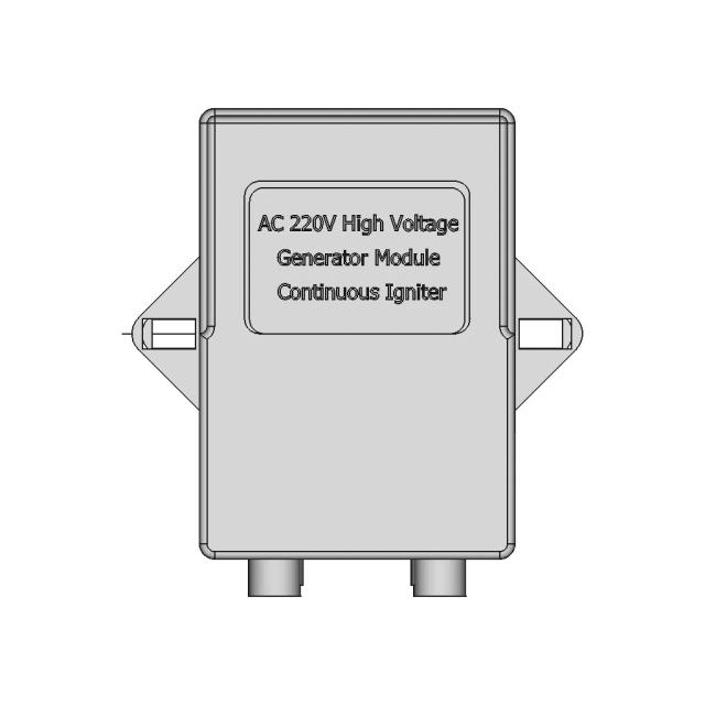 Ac 220V High Voltage Generator Module Continuous Igniter | CAD Model for Energy Systems
