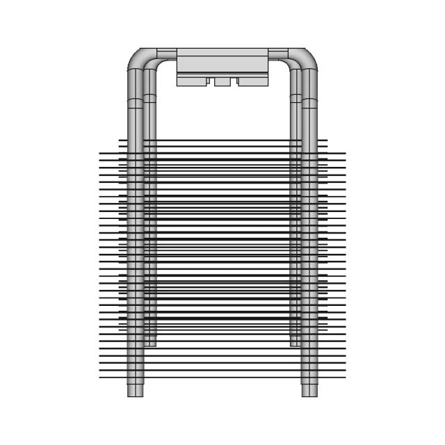 Two Copper Tube Radiators 1 | CAD Model for Energy Systems