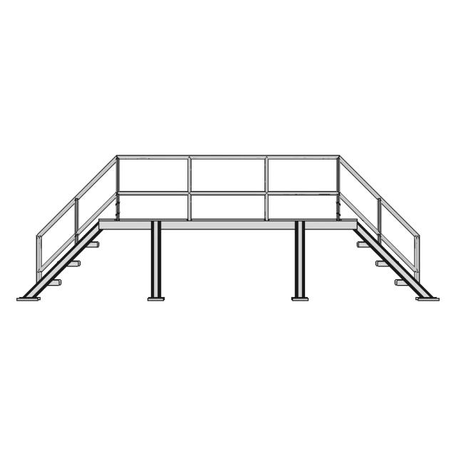 Steel Stair 45 | Industrial CAD Design
