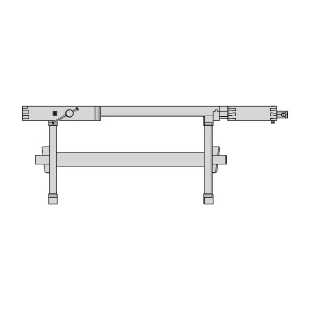 Carpenter S Workbench Length 2200 Mm 1 | Industrial CAD Design