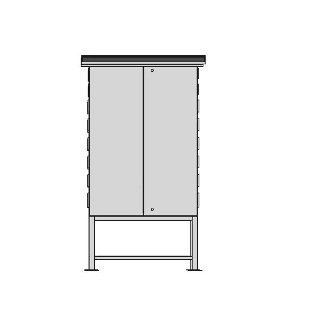 1400 X 1000 X 400 Socket Panel 1 | CAD Model for Energy Systems