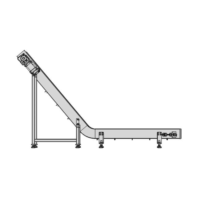 Inclined Pvc With Cleat Conveyor 1 | Industrial CAD Design