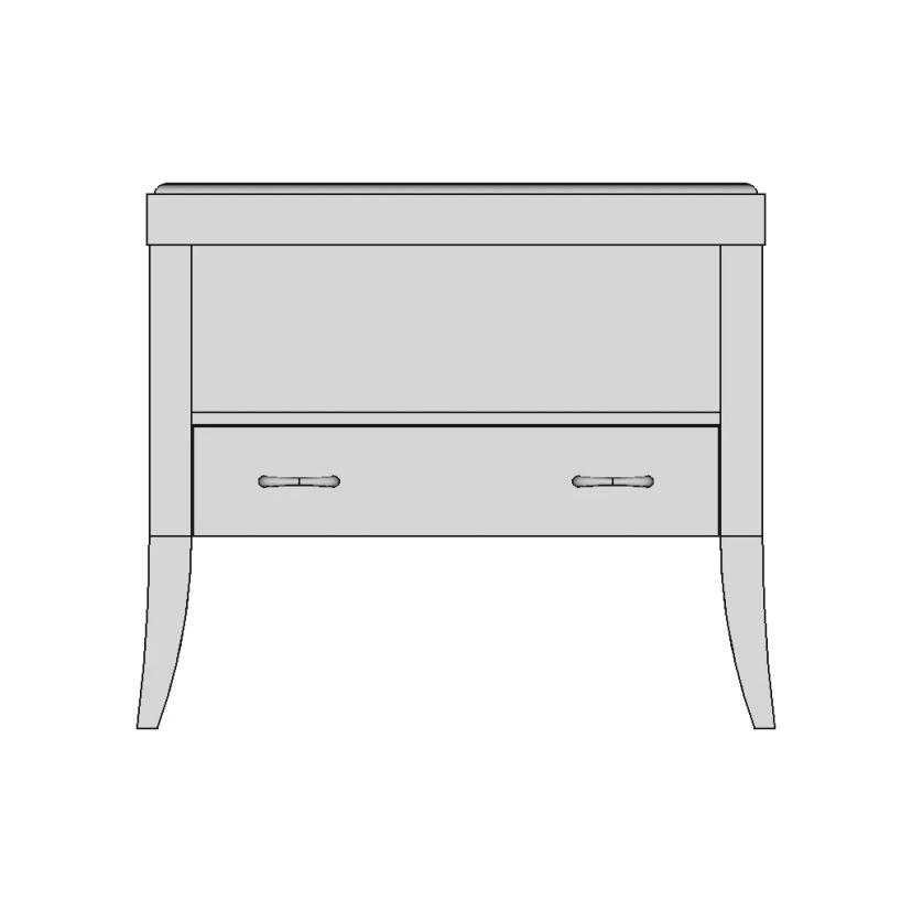 Bedside Table 28 | Industrial CAD Design