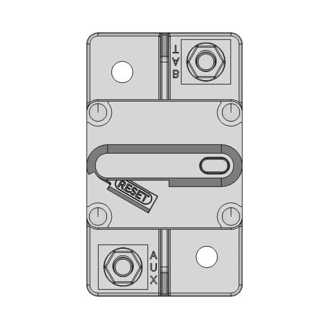 Bussmann 80A Circuit Breaker 285080 1 | CAD Model for Energy Systems