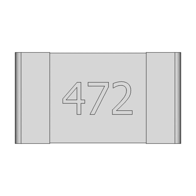 Resistencia Smd 472 0603 1 | CAD Model for Energy Systems