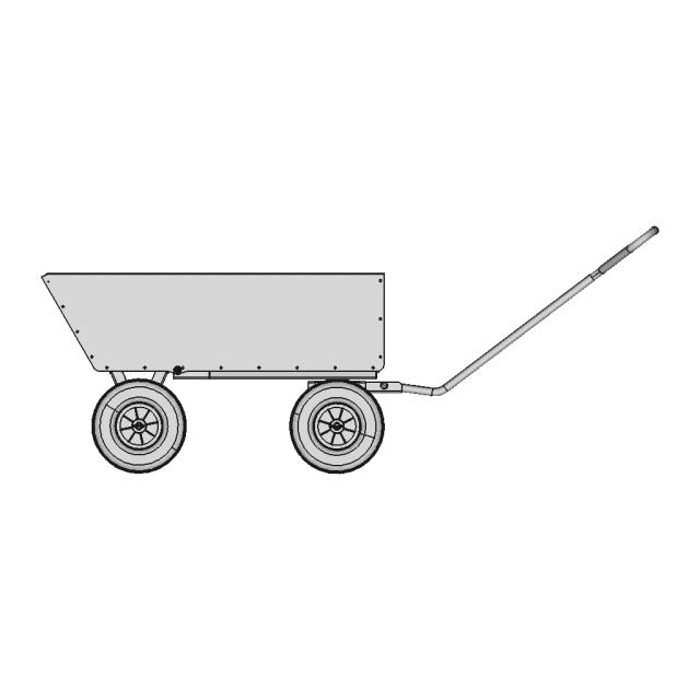 Garden Wheelbarrow 4W 1 | Industrial CAD Design