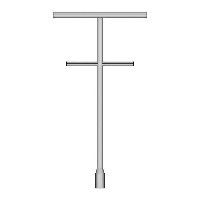 T Handle Socket Wrench 1 | Industrial CAD Design