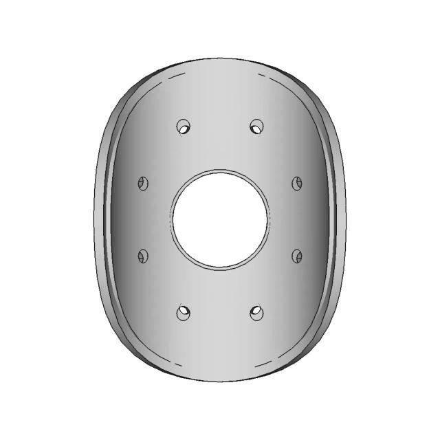 Curved Circular Plate 1 | Industrial CAD Design