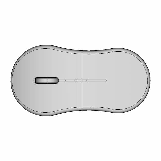 Surface Mouse Laptop Mouse 1 | Industrial CAD Design