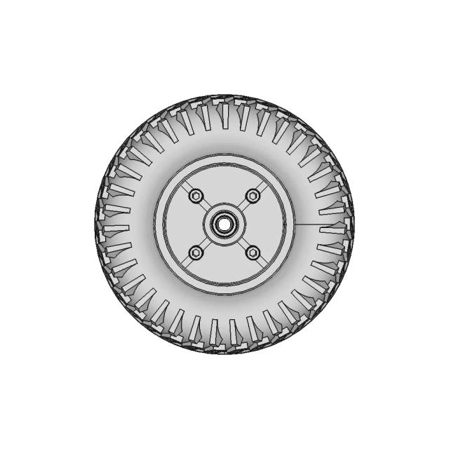 200 X 50 Mm Scooter Wheel Drum Brake | CAD Model for Energy Systems