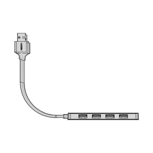 Ugreen 4 Port Usb 3 0 Port Adapter | CAD Model for Energy Systems