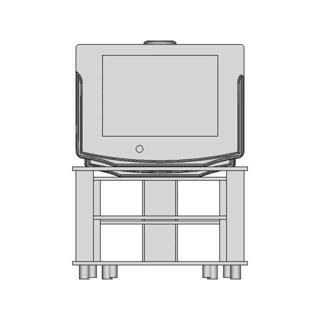 Tv And Shelf Interior 1 | Industrial CAD Design