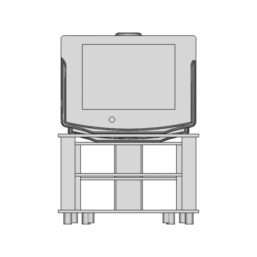 Tv And Shelf Interior 1 | Industrial CAD Design