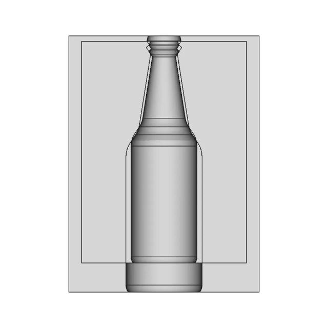 Glass Bottle 75 | Industrial CAD Design