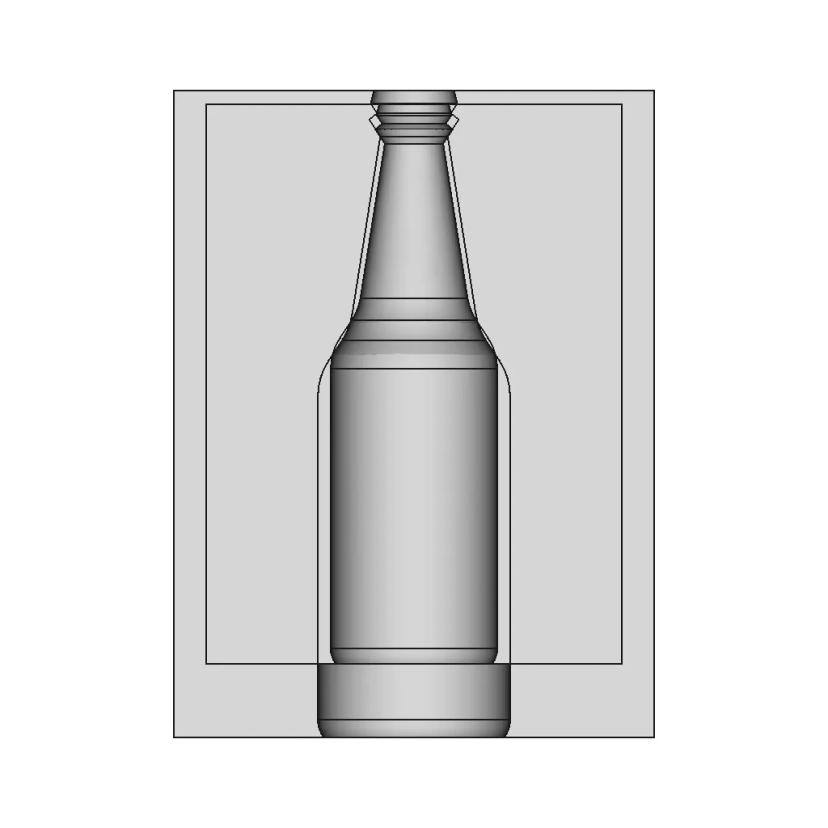 Glass Bottle 75 | Industrial CAD Design