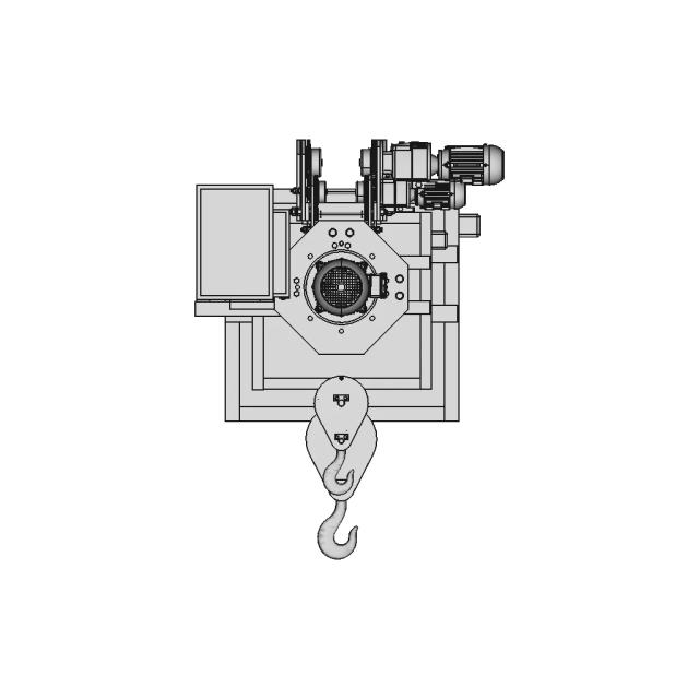 Talha Eletrica Electric Hoist 2T 1 | Industrial CAD Design