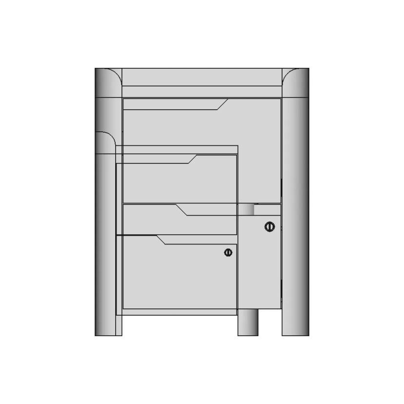 Bedside Table 26 | Industrial CAD Design