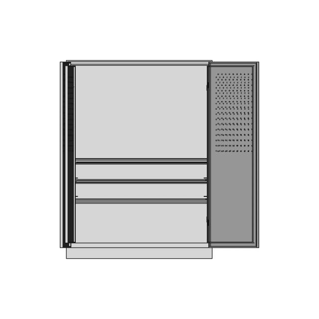 Workshop Tool Locker Cabinet 1 | Industrial CAD Design
