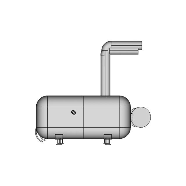 Combustion Chamber First Iteration 1 | CAD Model for Energy Systems