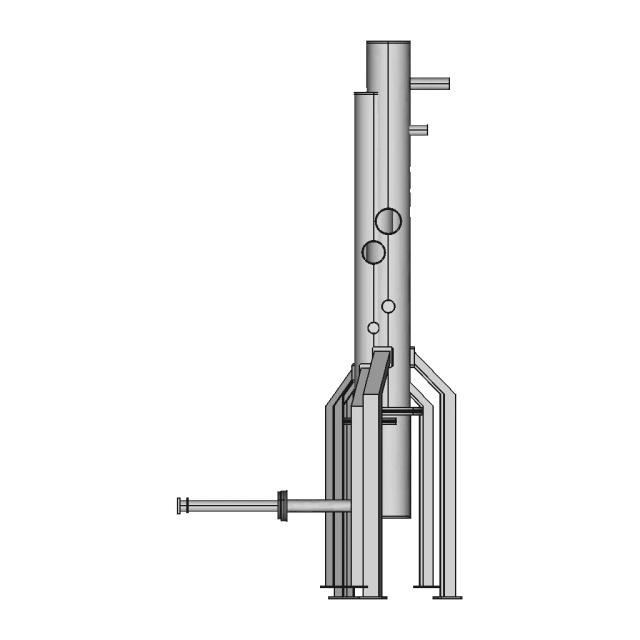 Fluidized Bed Reactor Setup 1 | CAD Model for Energy Systems