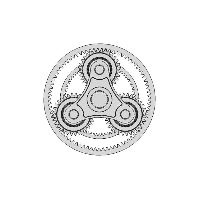 Planetary Gearbox Planet Disli 1 | CAD Model for Energy Systems