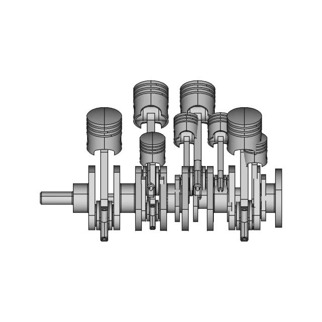 V Engine 25 | CAD Model for Energy Systems