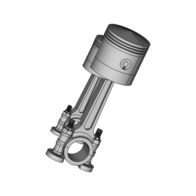 Petrol Engine Connecting Rod 2 | CAD Model for Energy Systems
