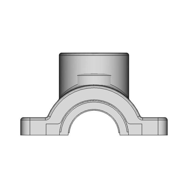 Piping Threaded Side Conn Clamp O1 X O1 | CAD Model for Energy Systems