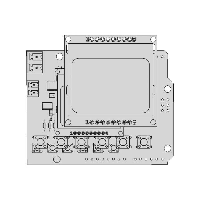 Arduino 5110 Lcd Sheild 1 | CAD Model for Energy Systems