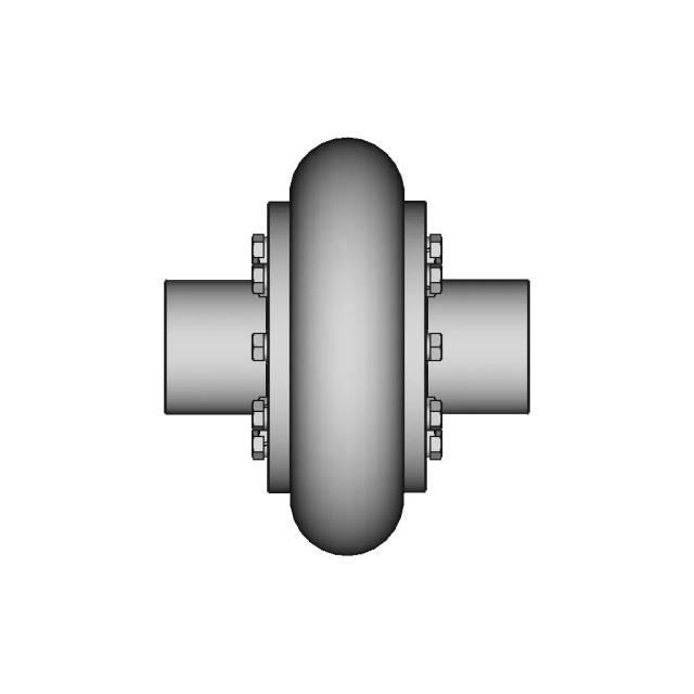 Elastic Coupling With Toroidal Shell 12 | CAD Model for Energy Systems