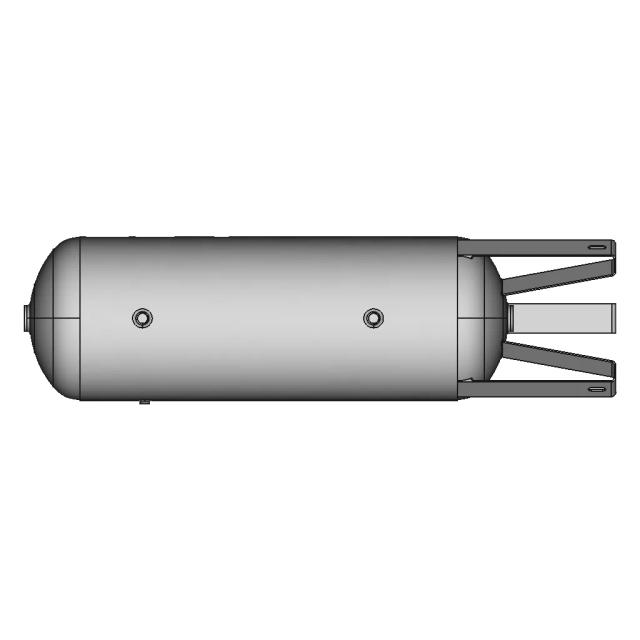 Compressed Air Tank 270L 1 | CAD Model for Energy Systems