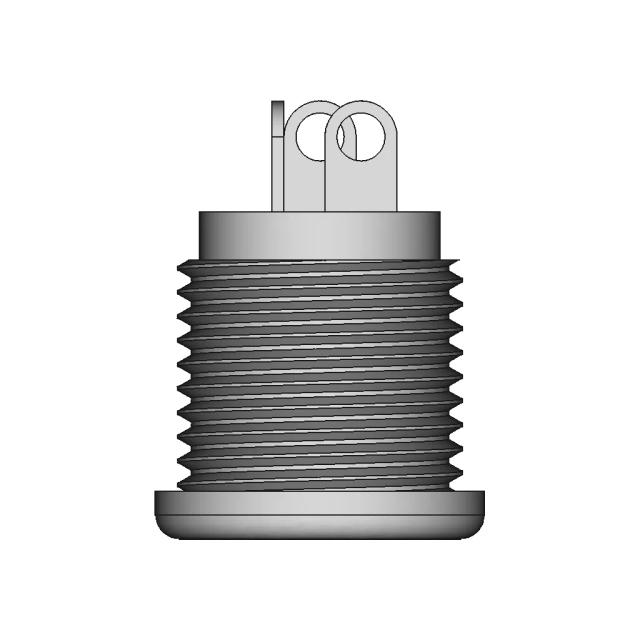 12V Barrel Jack Female Socket 1 | CAD Model for Energy Systems