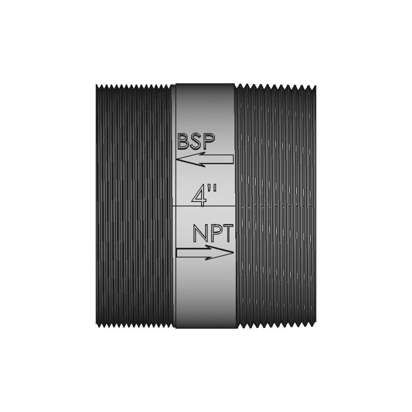Pvc Nipple 4 Inch 1 | CAD Model for Energy Systems