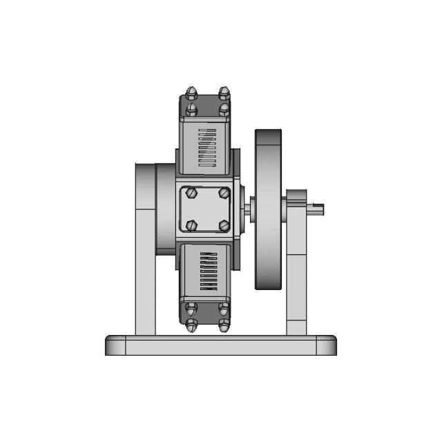 Six Cylinder Radial Piston Engine 1 | CAD Model for Energy Systems