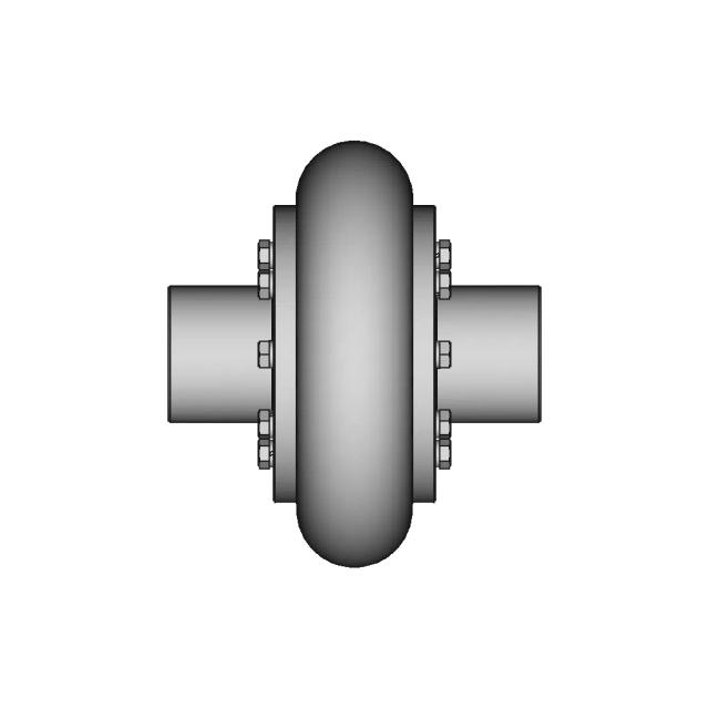 Elastic Coupling With Toroidal Shell 10 | CAD Model for Energy Systems