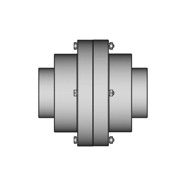 Gear Coupling With A Torque Of 1600 Nm | CAD Model for Energy Systems