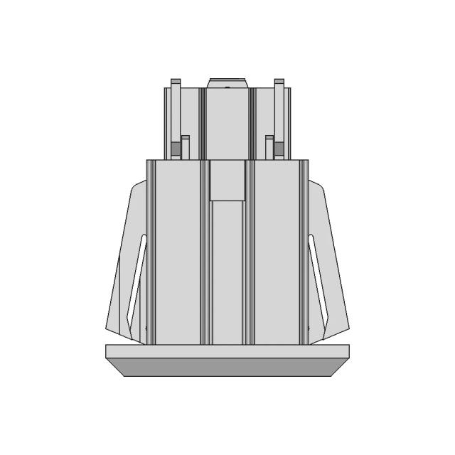 Panel Mount 125V Type B Electrical Socket Industrial | CAD Model for Energy Systems