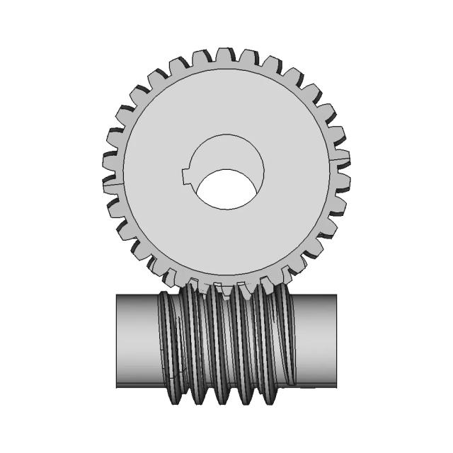 Worm And Worm Wheel Gear In Creo 6 | CAD Model for Energy Systems